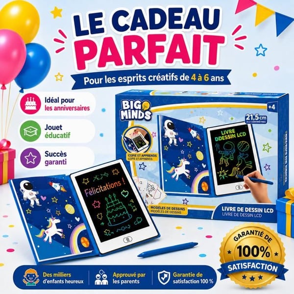 Barns Ritplatta Rymd Lcd | Magisk Platta Barn 20 Vändbara Mallar | Magisk Tavla Bokformat | Present Till Barn