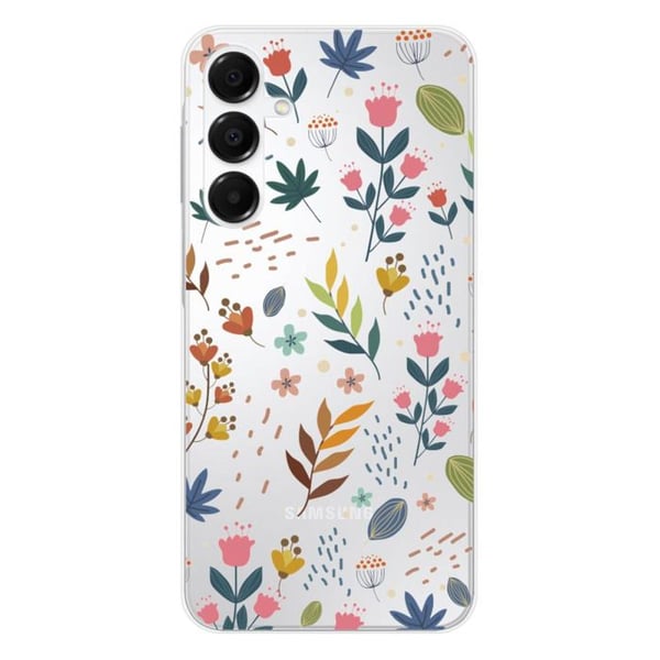Siliconfodral - Kompatibel med Samsung Galaxy A36 5G - design med färgglada blommor