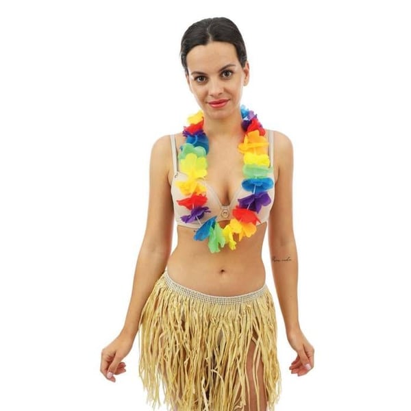 Hawaiiansk krans - LILLA CLOWN - LILLA CLOWN - Fluorescerande flerfärgad - Lätt - Idealisk för fester och utklädnader