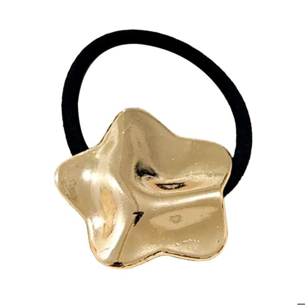 Hårsnodd - AVIZAR - Skulpterad Stjärnmanschett - Guld Svart - Minimalistisk Elegans - Daglig Komfort