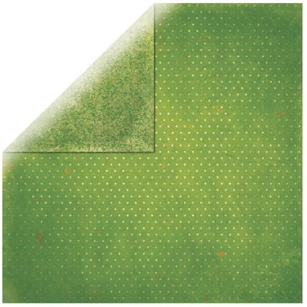 BoBunny - Scrapbookingpapper Vintage grön gräs 30,5cm