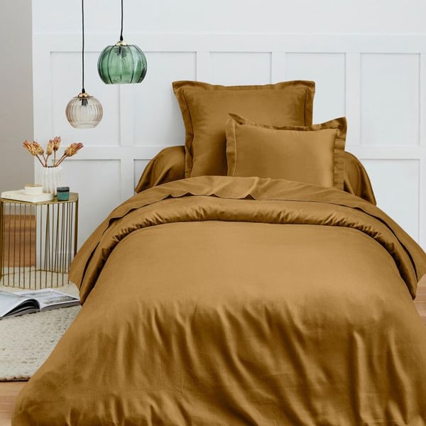 Påslakan 140 x 200 cm "Premium" för enkelsäng - Premium Caramel