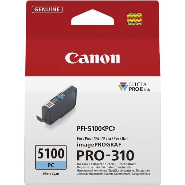 CANON 6956C001 - PFI-5100 CYAN FOTO- bläck