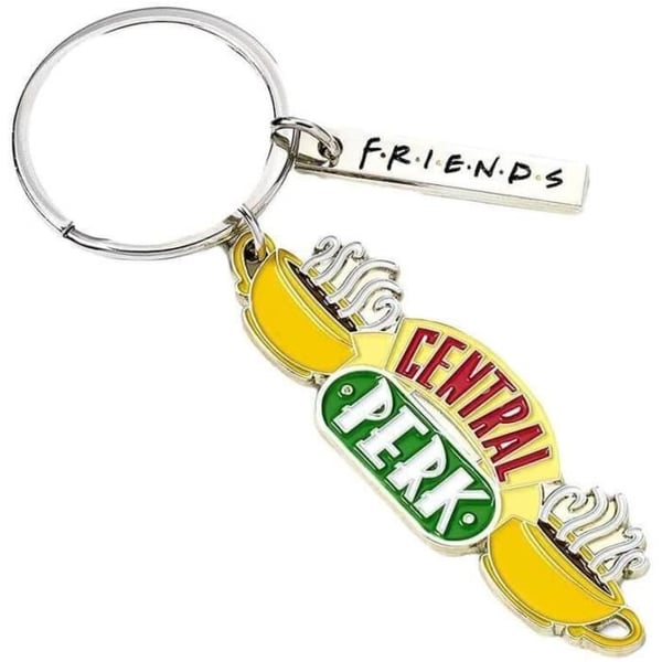 Nyckelring - Central Perk - Metall - Två Charms - LOGO FRIENDS