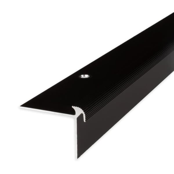 Trappnos | Vinkel 40 mm x 30 mm x 5 mm | Anodiserad aluminium | Färg: ljus brons | Längd: 2700mm