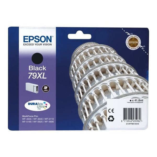 EPSON 79 XL sort blækpatron - Tower of Pisa - Inkjet - Op til 2600 sider