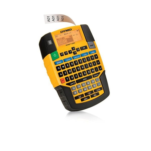 Industriellt märkningssystem - Dymo - Rhino 4200 - Termiskt tryck - 180 dpi upplösning - Orange färg