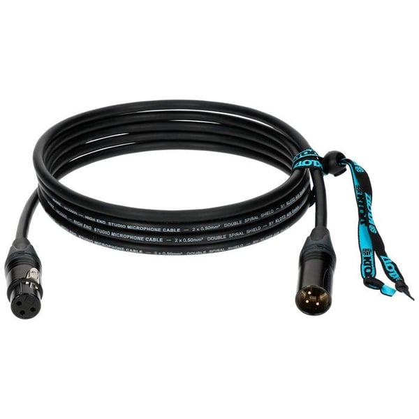 Klotz Kabel M5 Pro XLR han/hona Neutrik, 3m Mikrofonkabel