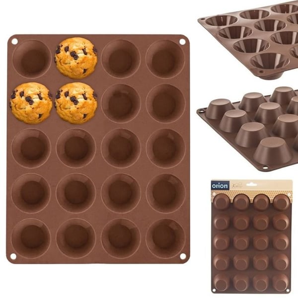 Muffinsform - ORION - SILLINIE - Silikon - 20 mini-muffins - Non-stick