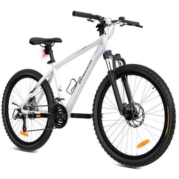 Vélo VTT EVERCROSS TECH EM3 Däck 26" Aluminium, 21 växlar, skivbromsar, framfjädring – Terrängcykel Vit