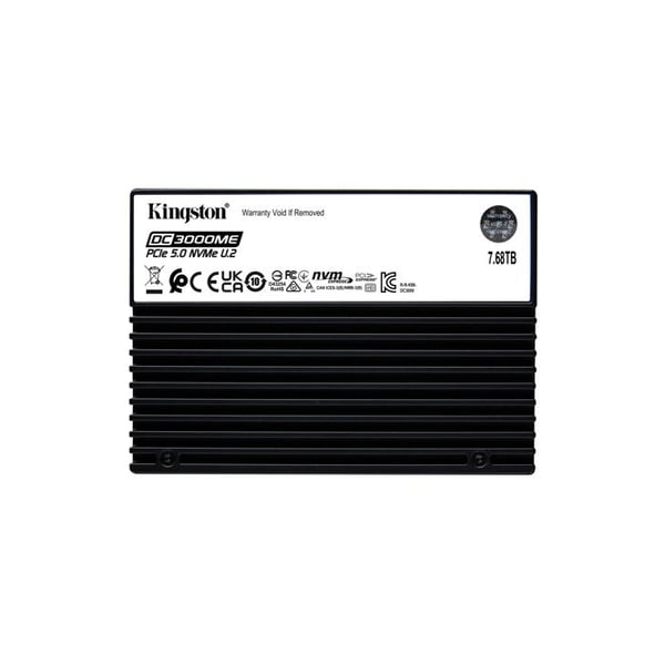 SSD - KINGSTON - DC3000ME - 7,68 To - PCIe 5.0 NVMe - AES 256 bit kryptering