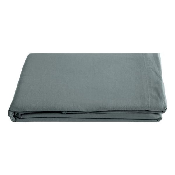 Palace ren bomull färgat tvättat platt lakan, 63 trådar/cm² Sydvind - Palace Lichen - 240 x 290 cm för dubbelsäng
