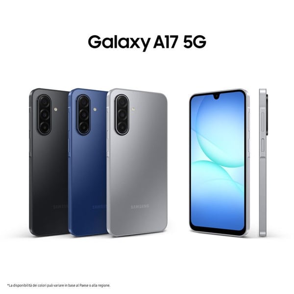 Samsung Galaxy A17 5G Smartphone Android 15 8GB RAM 256GB Grå Batteri 5000mAh