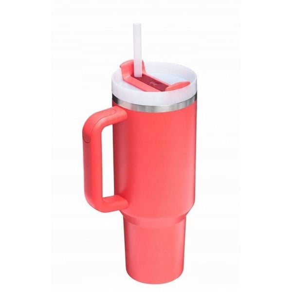 Isolerad flaska - STANLEY - Quencher H2.O FlowState - 1,18 L - Hot Coral - Rostfritt stål
