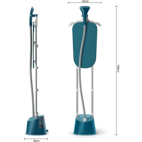 Vertikal ångstrykare - PHILIPS - STE1040/20 - 1800 W - 3 inställningar - Blå
