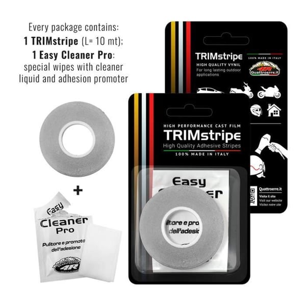 Klistret Band - Trim Stripes - Blå - 10 mm x 10 mt - CAST Vinyl - Mångsidig användning