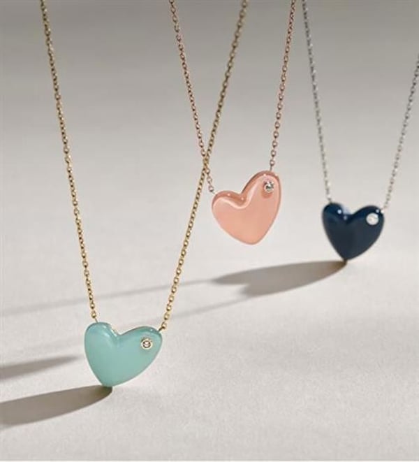 Romantiskt halsband i stål Sofia Sea Glass SKJ1802040