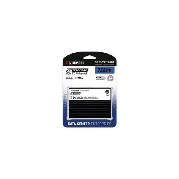 SSD - KINGSTON - DC3000ME - 7,68 To - PCIe 5.0 NVMe - AES 256 bit kryptering
