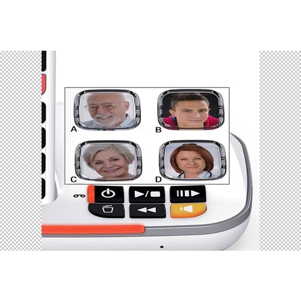Fast telefon senior - SWISSVOICE - Xtra 2355 - Svarare 30min - Ring 90dB - Högtalartelefon
