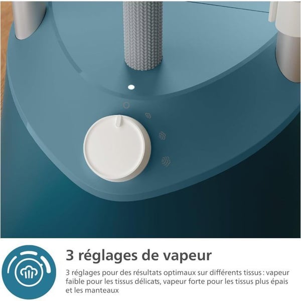 Vertikal ångstrykare - PHILIPS - STE1040/20 - 1800 W - 3 inställningar - Blå