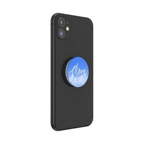 Pop Grip - POPSOCKETS - Moln MOM - Vit / Blå - Fällbar - Ultralätt