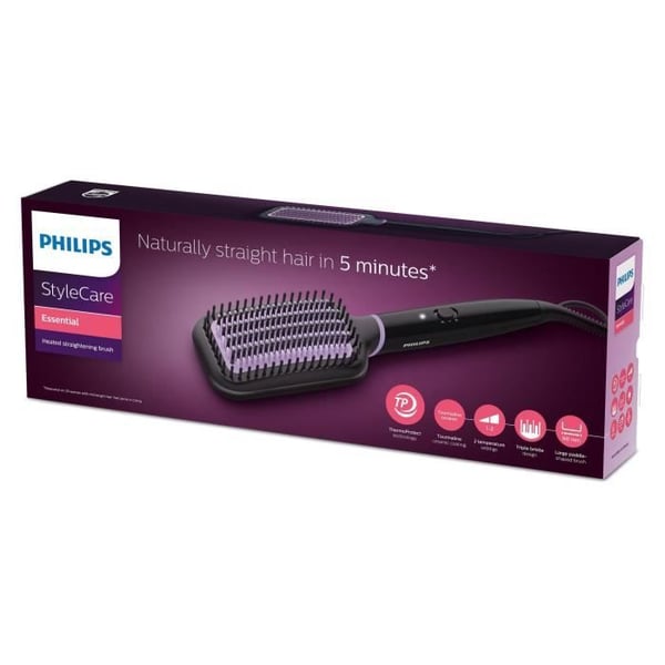 PHILIPS BHH880/00 uppvärmd rätningsborste - ThermoProtect-teknik - 2 temperaturinställningar