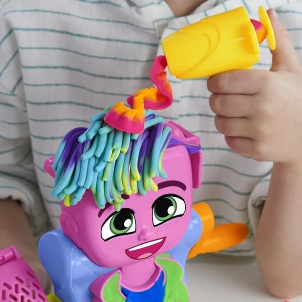 Play-Doh Frisørsalon, sæt med modellervoks med 6 bøtter, Klassisk, fra 3 år