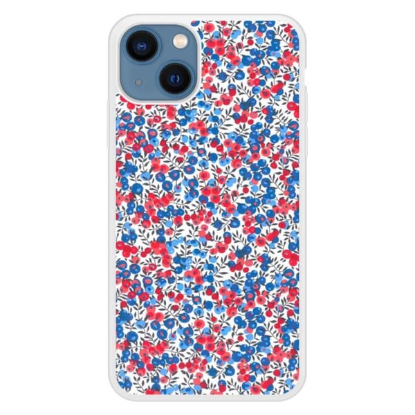 Skyddande silikon skal med tryck kompatibelt med Apple iPhone 13 Liberty Wiltshire Blå