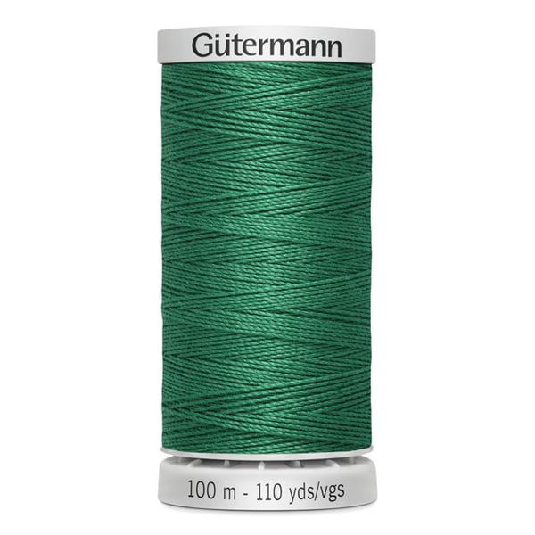 Fil extra stark 100% polyester Gutermann, 5-pack spolar á 100m - Att 402 - klövergrön