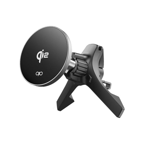 Stöd för bil med ventilation - FORCE POWER - MagSafe Qi2 15W - Laddning 15W - Rotation 360° - 3-punkts fäste