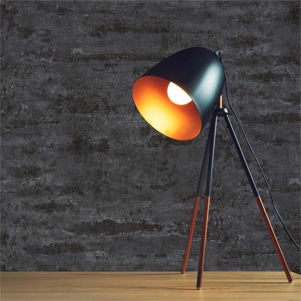 Tapet Urban M1-No.402 Svart Enfärgad Vintage Struktur