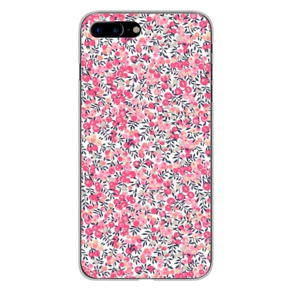 1001Coques - Silikonfodral kompatibelt med Apple iPhone 8 Plus - Liberty Wiltshire Rose-mönster - Originaldesign tryckt i Frankrike