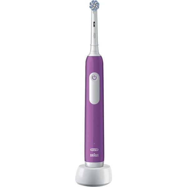 Elektrisk tandborste - Oral B - Junior Pro Lila - Barn 6 år och uppåt - 3 lägen - Inbyggd timer