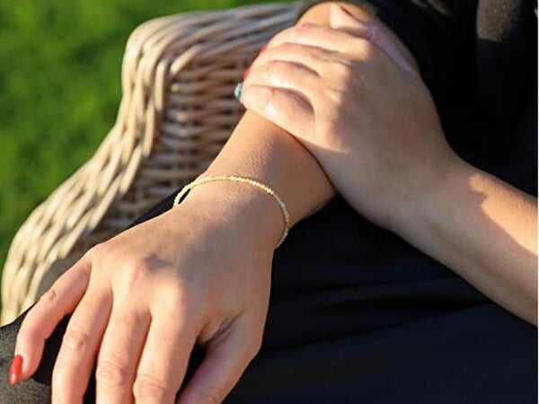 Armband - AGATO - POL-B20/21L - Gul opal - Massivt silver - 17 cm justerbar