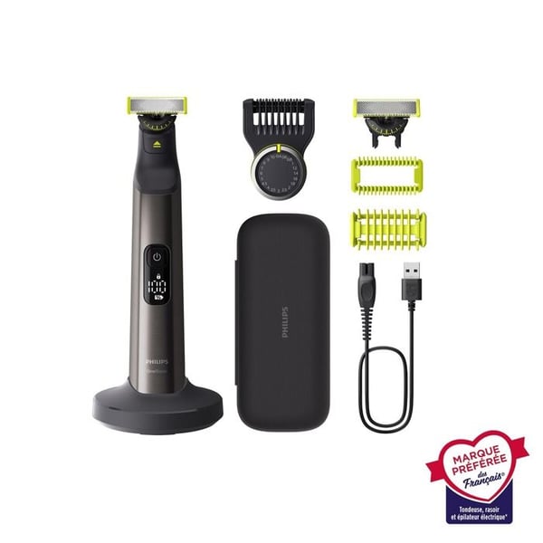 Philips One Blade Pro 360 kasvo- ja vartalotrimmeri miehille QP6652 61 5,4 W musta ja harmaa