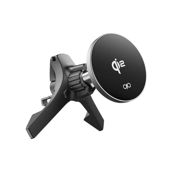 Stöd för bil med ventilation - FORCE POWER - MagSafe Qi2 15W - Laddning 15W - Rotation 360° - 3-punkts fäste