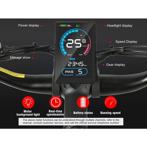 Elcykel - SAMEBIKE - SY26-II - Motor 500 W - Batteri 36 V 13 Ah - Däck 26 tum