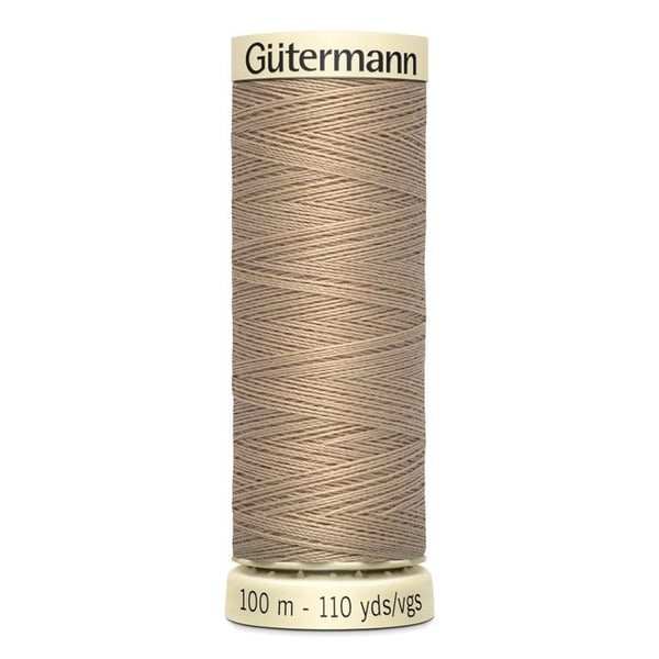 Tråd för sömnad 100% polyester Gutermann 1 spole - Att 215 - grillad mandel