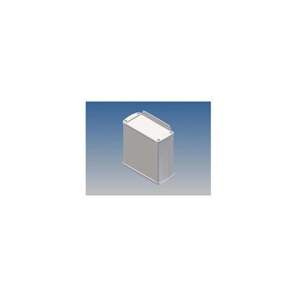 Aluminiumhölje - Vit - 110 X 105 9 X 45 8 Mm - Med Fläns