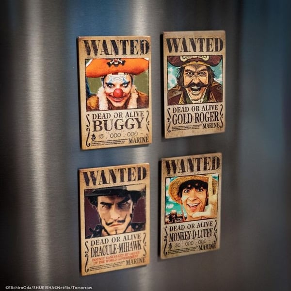 Cinereplicas - One Piece - 4 magneter Wanted