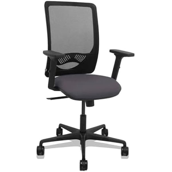 Zulema - Ergonomisk kontorsstol med synkront mekanism, 2D-armstöd - Svart andningsbar ryggstöd och