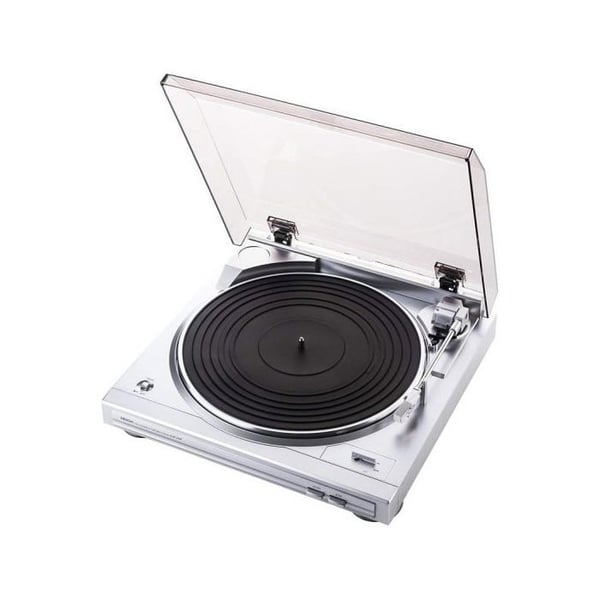 Denon DP-29F automatisk vinyl skivspelare med PHONO förförstärkare/korrigerare - Grå - 33/45 rpm