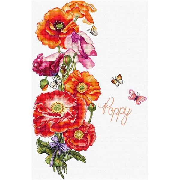 Kit för broderi Letistitch Coquelicot