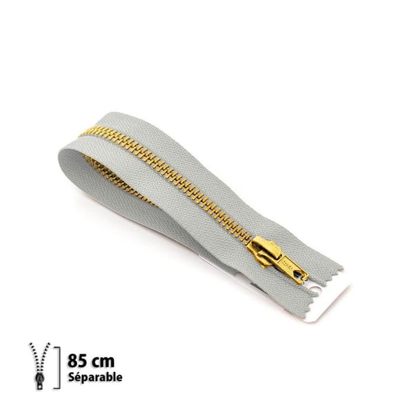 Dragkedja Z19 - mässing Separabel 6mm - 85 cm - 7119432085