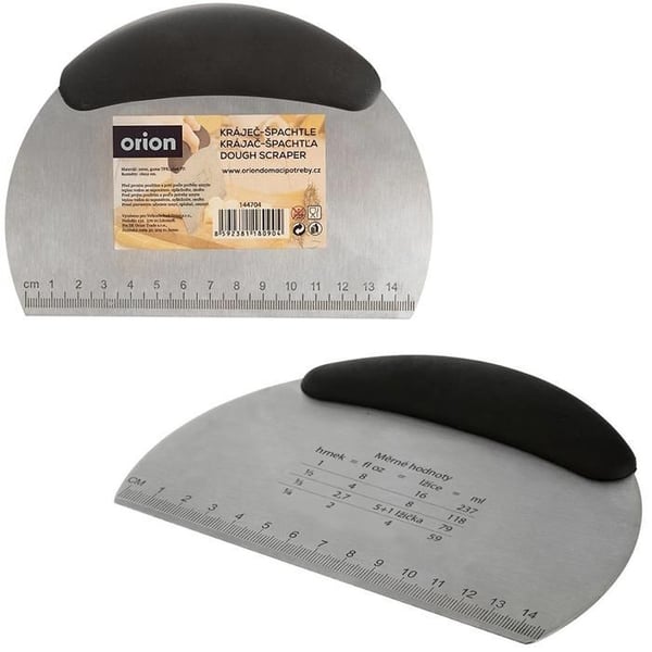 Bakspade - Utan märke - 16x12 cm - Rostfritt stål med halkfri handtag - Med mått