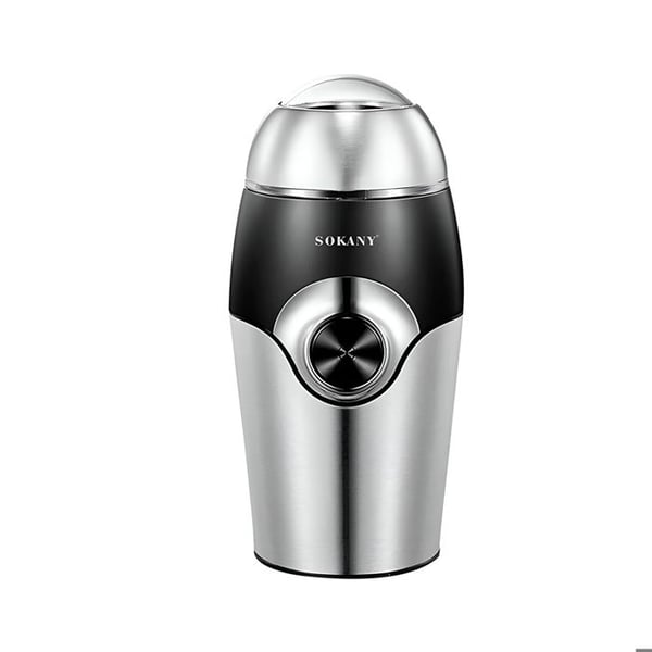 Elektrisk Kaffekvarn 150W Kapacitet 50g Sokany Svart / Silver