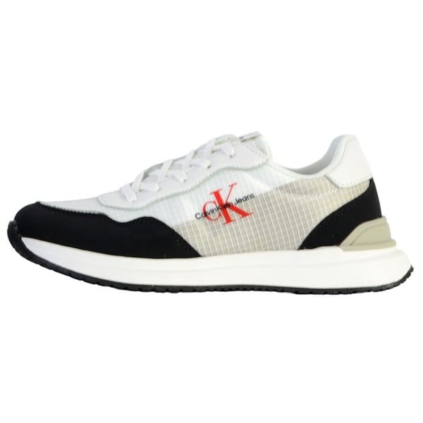 Calvin Klein barn sneakers med snörning - svart/grå/vit - 36
