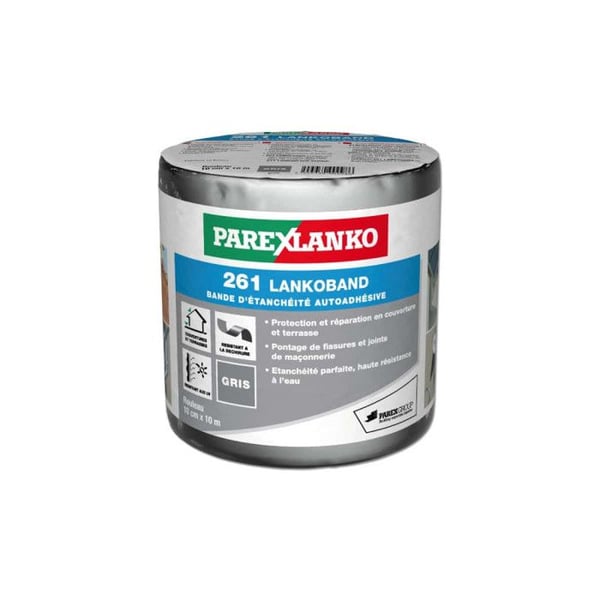 Självhäftande tätningsband för tak 261 Lankoband PAREXLANKO - Grå - 10 cm x 10 m