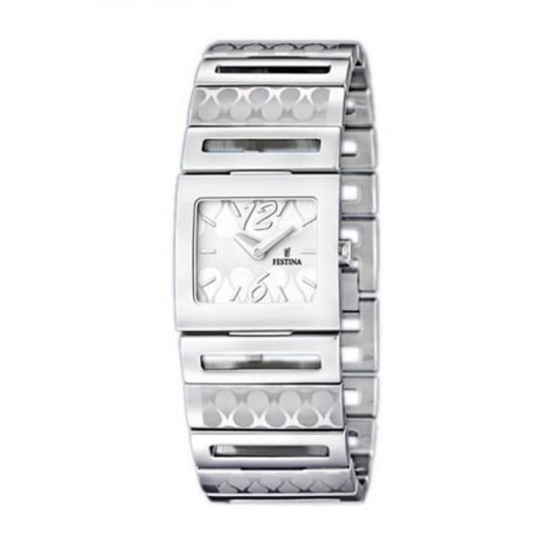 Klocka - FESTINA - F16773-3 - Kvarts - Analog - Vitt stål