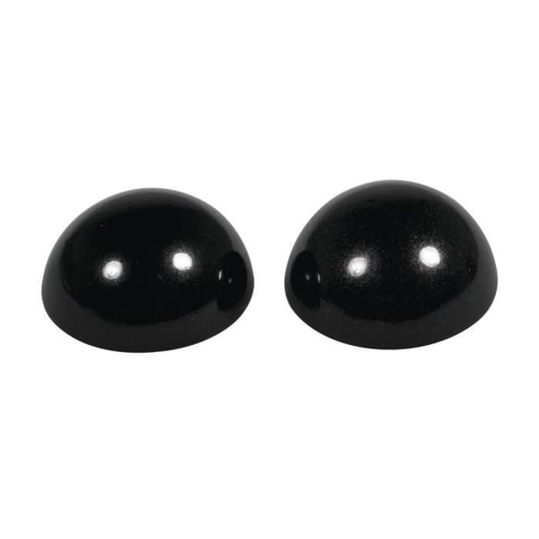 Djurögon - RAYHER - 8mm - Svart - Halvpärlor - Att klistra - 14 stycken